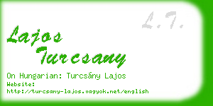 lajos turcsany business card